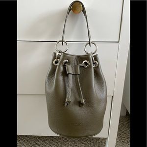 💜 genuine leather bucket bag